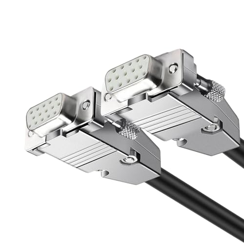 NZHBOAM Datenkabel 15 Pin, Hochleistungs VGA Kabel Leiter 150 Cm Schwarz Für Hohe Bandbreiten Zeigt SVGA Synchronisationskabel Schwarz NZHBOAM Datenkabel 15 Pin, Hochleistungs VGA Kabel Leiter 150 Cm Schwarz Für Hohe Bandbreiten Zeigt SVGA Synchronisationskabel Schwarz von NZHBOAM