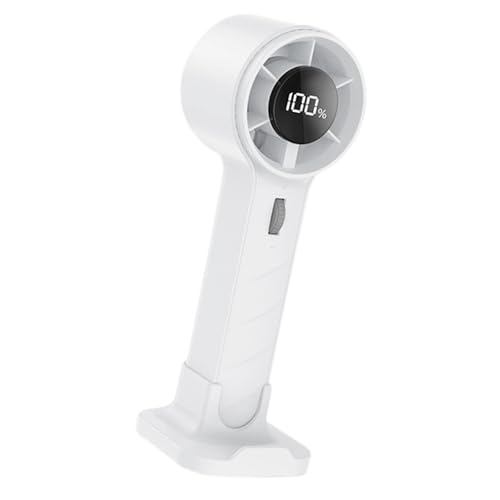 NZHBOAM Handheld Tragbarer Lüfter 100 Gear Desktop Lüfter USB Wiederaufladbare Kühlkühlung Lüfter LED Display Für Office Outdoor Digital Display Lüfter von NZHBOAM