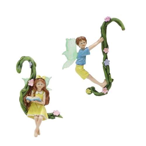 NZHBOAM Set Von 2 Hängenden Weinelfen Skulpturen Harzmodell Figur Dekore Für Schlafzimmer Wohnzimmer Und Balkondekoration NZHBOAM Set Von 2 Hängenden Weinelfen Skulpturen Harzmodell Figur Dekore Für Schlafzimmer Wohnzimmer Und Balkondekoration von NZHBOAM