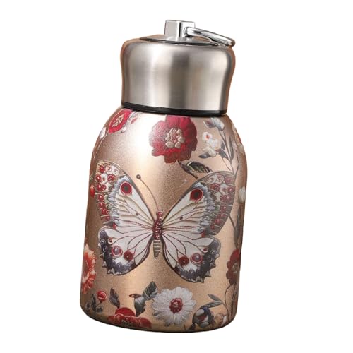 Retro Design Isoliertes Wasserflasche 300 Kapazität Sturdes Konstruktion Leckschutz Deckel 3 Muster Option Verfügbar von NZHBOAM