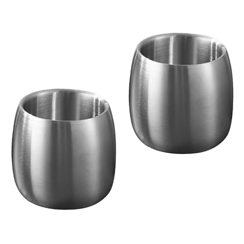 Set Von 2 Edelstahl Trinkgläser Stapelbare Doppelwandbecher Metallbecher Geschirrspüler Kaltes Wassergetränkwares Set Von 2 Edelstahl Trinkgläser Stapelbare Doppelwandbecher Metallbecher Geschirrspüler Kaltes Wassergetränkwares von NZHBOAM