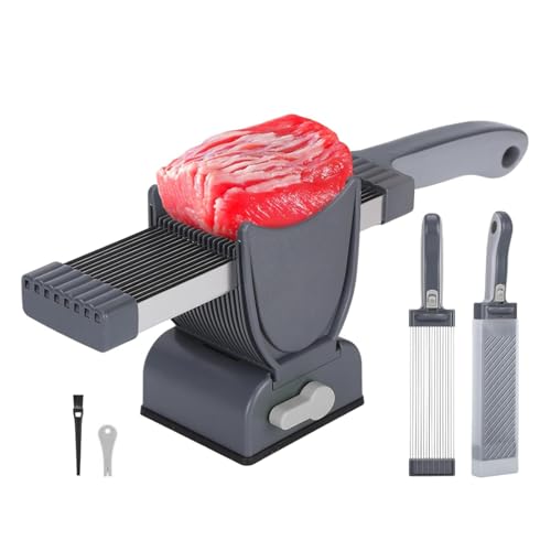 Tragbares Handheld Fleisch Slicer Edelstahl Klingen Hühnchen Schneidewerkzeug Praktische Käse Würfchenmaschine von NZHBOAM