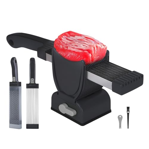 Tragbares Handheld Fleisch Slicer Edelstahl Klingen Hühnchen Schneidewerkzeug Praktische Käse Würfchenmaschine von NZHBOAM