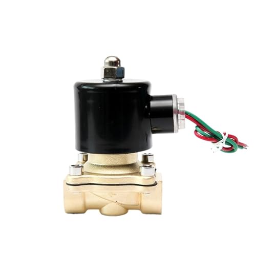 1/2 Zoll 24 V 110 V 220 V 12 V Normal geschlossenes Messing-Magnetventil, direktwirkend, 1 Stück(G_24VAC_VITON-SEAL) von NZNGUSHA