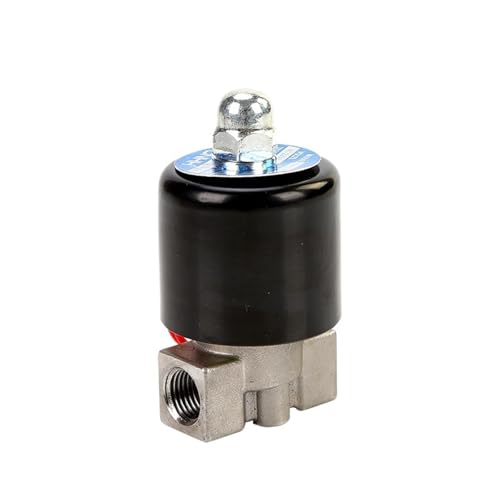 1/4 Zoll normalerweise geschlossen/offen Edelstahl Magnetventil 110V 220V 12V 24V 1Pcs(BSP_24VDC_NORMALLY CLOSED) von NZNGUSHA