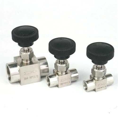 1/8 1/4 3/8 1/2 Zoll M14x1,5 M20x1. Weiblich 304 Edelstahl Gleich Gerade Durchflussregelung Nadelventil 1St(M14x1.5,Metric Thread) von NZNGUSHA
