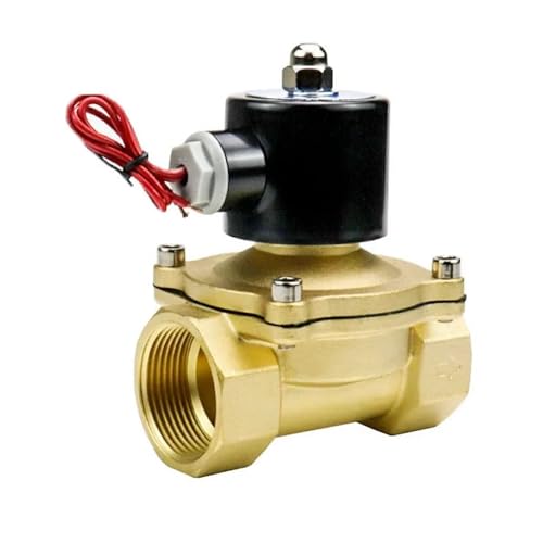 1-1/4 Zoll normalerweise geschlossenes Messing-Magnetventil 24 V 12 V 220 V 110 V Wasser-/Gasventile 1 Stück(G_24VDC_NBR-SEAL) von NZNGUSHA