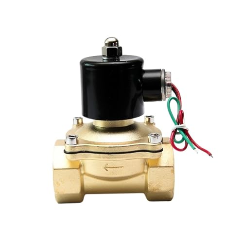 1 Zoll Hochtemperatur 150 ℃ Normalerweise geschlossenes Messing-Magnetventil DC24v DC12V AC220V 1St(BSP_220VAC) von NZNGUSHA