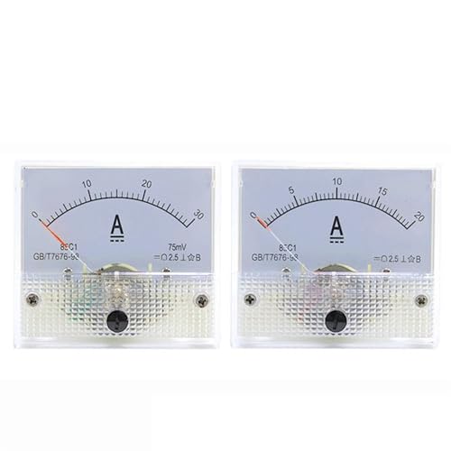 85C1 DC Analog Panel Voltmeter Amperemeter Amp Voltmeter Messgerät 1A 5A 10A 20A 30A 50A 75A 100A 150A 200A 250A 300A 400A 500A 1 Stücke(1A) von NZNGUSHA