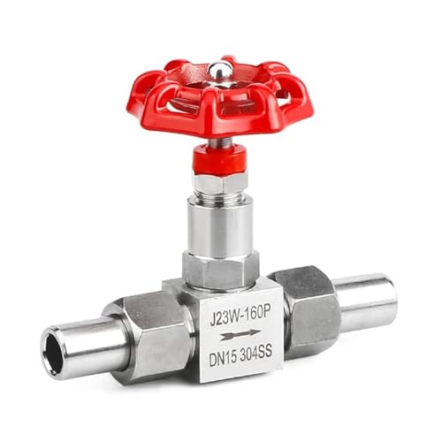 Edelstahl-Schweißnadelventil J23W-160P DN6 DN8 DN10 DN15 DN20 DN25 DN32 Globe 1 Stück(DN20) von NZNGUSHA