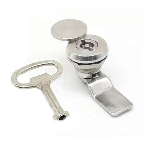 MS705 Dreieckschloss mit Deckelschloss, Flügel aus Edelstahl 304, Industrie-Verteilerkasten, Schwenkschloss, A400-1, 1 Stück(Airfoil lock) von NZNGUSHA
