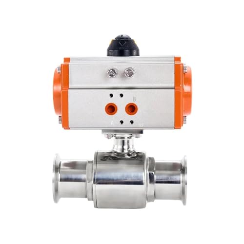 Pneumatische Klemmkugelhahn Edelstahl Doppeltwirkend Q611F-16P Schnellmontageventile 1St(19mm) von NZNGUSHA