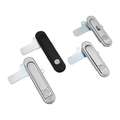 Zinklegierung, flaches Schloss, Maschinenautomatisierungsausrüstung, Verteilerkasten, Netzwerkschrank, Schaltschrank, Pressschloss, 1 Stück(Black-Large) von NZNGUSHA