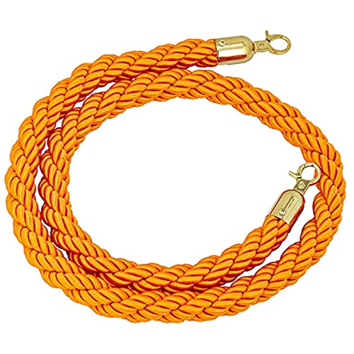 NZPOST Absperrseil zur Kontrolle von Menschenmengen, Seilabsperrungen, Absperrband, Seilabsperrband, graues Pfostenseil, silberfarben mit Haken, Seil von NZPOST