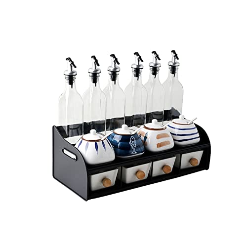 NZPOST Gewürzdosen Keramik Zuckerdose Set Restaurant Gewürzbehälter Gewürzbox Regal mit Deckel Staubdicht Porzellan Zuckerbogen NZPOST Gewürzdosen Keramik Zuckerdose Set Restaurant Gewürzbehälter Gewürzbox Regal mit Deckel Staubdicht Porzellan Zuckerbogen von NZPOST