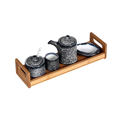 NZPOST Gewürzgläser im japanischen Stil Keramik Gewürzglas Kreatives Geschirr Sushi Sojasauce Topf Gericht Zahnstocher Glas Set Kombinati von NZPOST
