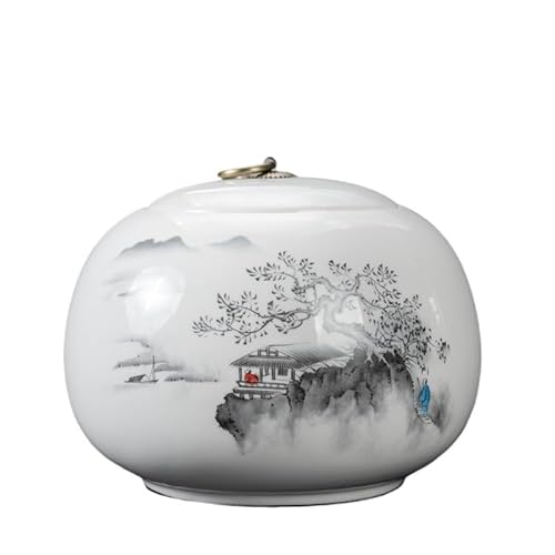 NZPOST Tee Vorratsglas Keramik Teedose Versiegeltes Glas Teedose Teebox Vorratsbehälter Teebehälter Tee Organizer Bonbonglas Lebensmittel St von NZPOST