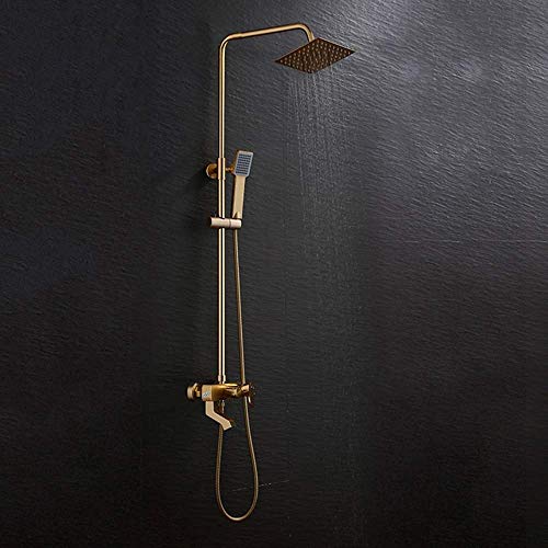 Retro Gold Badezimmer Dusche Set Space Aluminium Square Top Spray Booster Wasserhahn Handbrause Dusche 3 Funktion Bronze Beau Retro Gold Badezimmer Dusche Set Space Aluminium Square Top Spray Booster Wasserhahn Handbrause Dusche 3 Funktion Bronze Beau von NZPOST