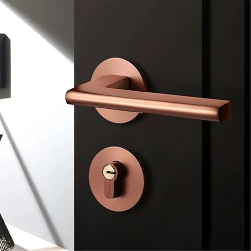 1 stücke Set Von Goldenen Stille Türschloss Set for Wohnzimmer Schlafzimmer Split Lock Türschloss Set Haushalts Schlösser hardware Zubehör(B_58MM) von NZTZEEBZ