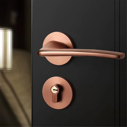 1 stücke Set Von Goldenen Stille Türschloss Set for Wohnzimmer Schlafzimmer Split Lock Türschloss Set Haushalts Schlösser hardware Zubehör(C_58MM) von NZTZEEBZ