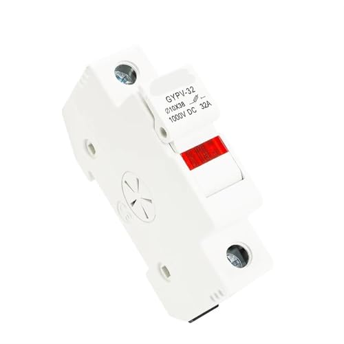 1P Sicherungshalter mit LED-Anzeige for 10 * 38mm PV Sicherungseinsatz Solar PV-Schutz 2A 6A 10A 15A 20A 25A 30A Sicherungseinsatz 1St(LED Fuse Holder Only) von NZTZEEBZ