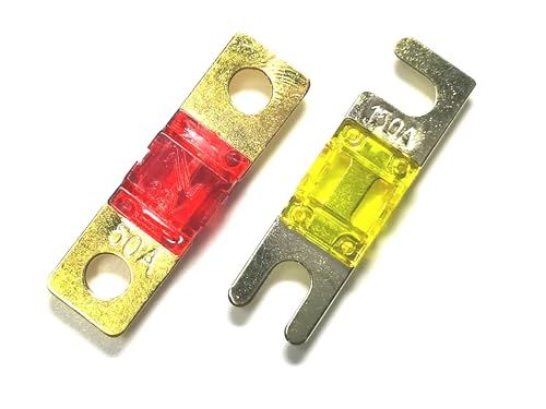 ANS Sicherung 20A-200A ANL Stud Auto Sicherungen Mini Auto Stereo Audio Sicherung 5Pcs(50A,ANL) von NZTZEEBZ