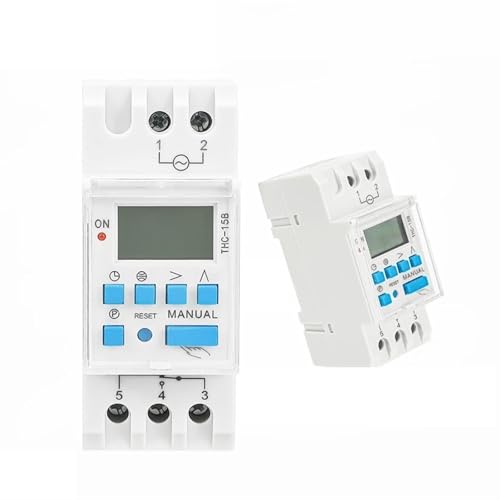 Astronomischer Timer-Schalter, LCD-Display, 16 A, 20 A, 30 A, Zeitsteuerung, Latitude-Schalter, 110 V, 220 V, 1 Stück(THC-30B-AC110V) von NZTZEEBZ
