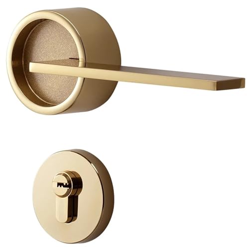 Licht Luxus Gold Schlafzimmer Türschloss Inklusive Zubehör Split Innentürschloss Kinderzimmer Griff Möbel Hardware 1 stücke von NZTZEEBZ
