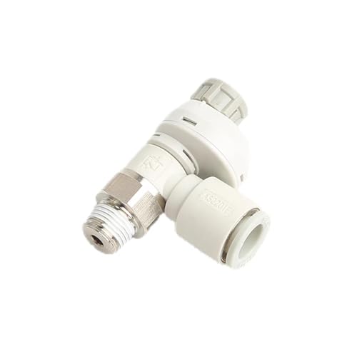 Pneumatischer Anschluss AS1201FS-M5-04 06A AS2201FS-01-04AS 06AS 08AS 10AS Mit Skala und Schloss Drosselklappen-Geschwindigkeitsregelventil 1St(AS2201FS-01-06AS) von NZTZEEBZ