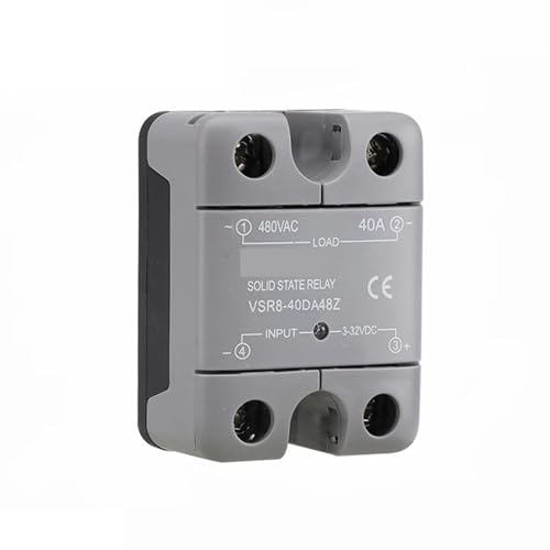 VSR8 Halbleiterrelais SSR-10DA SSR-25DA SSR-40DA 10A 25A 40A Relaismodul 3-32V Eingang DC 24-480VAC Ausgang 1St(SSR-80DA) von NZTZEEBZ