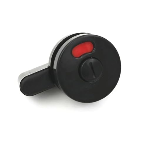 WC Toilette Flachtürschloss Kunststoff Schwarz Farbe Mit Grün Oder Rot MS116 G 1 stücke von NZTZEEBZ