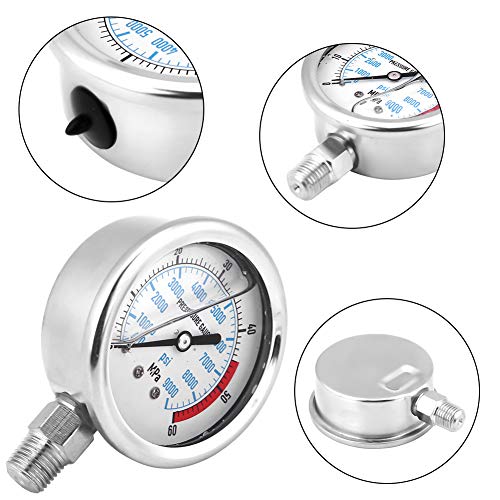 Hervorragender Niedrighydraulikdruck Haushaltsdruckmesser NPT1 / 4 Hydraulisches Manometer für Heizluft Öl für Spas für Druckwassersysteme Hervorragender Niedrighydraulikdruck Haushaltsdruckmesser NPT1 / 4 Hydraulisches Manometer für Heizluft Öl für Spas für Druckwassersysteme von NZVCQVPU