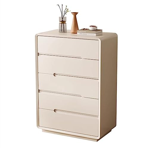 NZVCQVPU 5-Drawer Dresser Chest for Bedroom & Living Room Solid Wood Tall Storage Cabinet White Modern Chest of Drawers for nizing Clothes & Essentials NZVCQVPU 5-Drawer Dresser Chest for Bedroom & Living Room Solid Wood Tall Storage Cabinet White Modern Chest of Drawers for nizing Clothes & Essentials von NZVCQVPU