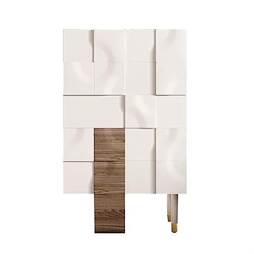 NZVCQVPU Luxury 5-Drawer Chest of Drawers Creative Wooden Dresser for Bedroom Elegant Storage Cabinet for Entryway Nightstand & Sofa Side Table Stylish nizer von NZVCQVPU