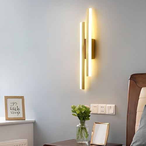 NZVCQVPU Moderne schwarze goldene Wandleuchte für Schlafzimmer Flur Wohnzimmer 16W 3000 lm Drei Farbdimmeln Acrylwandlampe NZVCQVPU Moderne schwarze goldene Wandleuchte für Schlafzimmer Flur Wohnzimmer 16W 3000 lm Drei Farbdimmeln Acrylwandlampe von NZVCQVPU