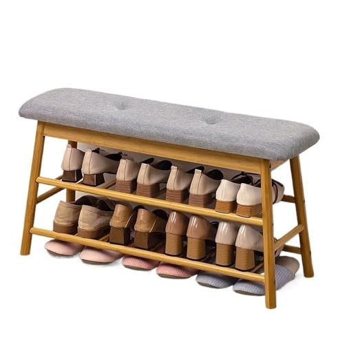 NZVCQVPU Shoe Storage Bench with Cushioned Seat 2-Tier nizer Shelf for Bedroom Corridor & Balcony - Stylish Shoe Rack with Storage Compartment for Easy Access & Space Saving. NZVCQVPU Shoe Storage Bench with Cushioned Seat 2-Tier nizer Shelf for Bedroom Corridor & Balcony - Stylish Shoe Rack with Storage Compartment for Easy Access & Space Saving. von NZVCQVPU