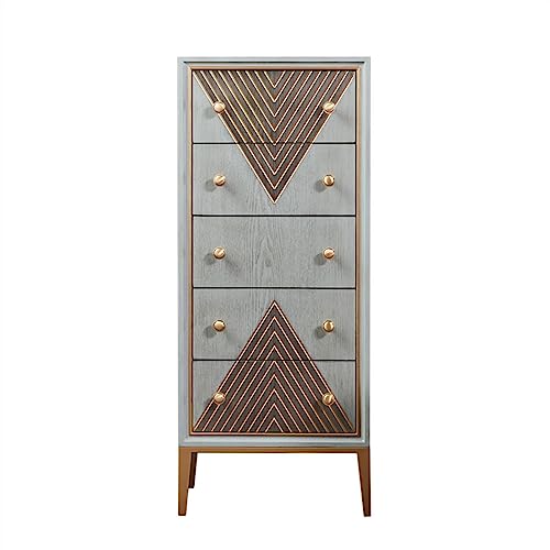 NZVCQVPU Tall 5-Drawer Chest of Drawers Vintage Dresser with Metal Legs Stylish Storage Solution for Bedroom Living Room and Entryway Space-Saving nizer NZVCQVPU Tall 5-Drawer Chest of Drawers Vintage Dresser with Metal Legs Stylish Storage Solution for Bedroom Living Room and Entryway Space-Saving nizer von NZVCQVPU