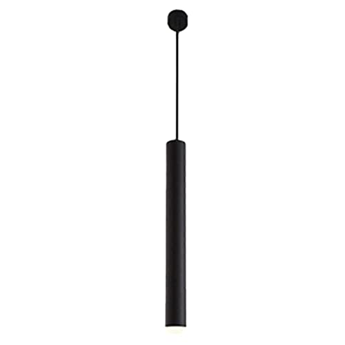 NZVCQVPU Wandlampe, leichte Aluminium Langrohr Kronleuchter Langrohrlampe Schwarze Einkopf -Hanglampe LED LED LEGHOLLT von NZVCQVPU
