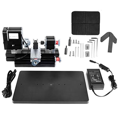 genaue Skala DIY Drehmaschine Maschine hohe Härte Holzbearbeitung Metalldrehmaschine 60W US Plug Lathe Tool Kit mit Drehwerkzeug für Holz Kunststoff für Edelmetalle genaue Skala DIY Drehmaschine Maschine hohe Härte Holzbearbeitung Metalldrehmaschine 60W US Plug Lathe Tool Kit mit Drehwerkzeug für Holz Kunststoff für Edelmetalle von NZVCQVPU