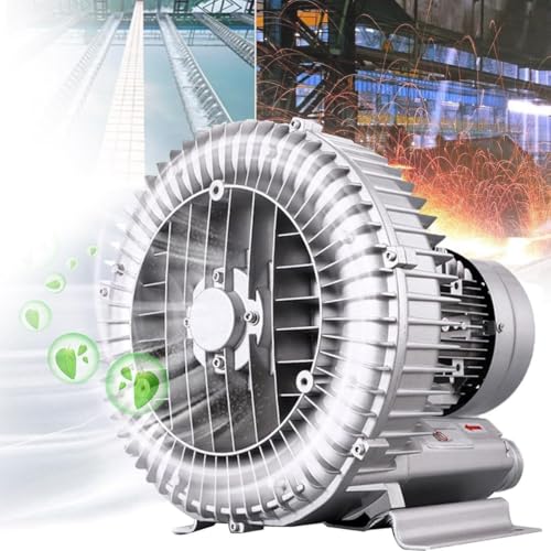 50 Hz Vortex-Luftgebläsepumpe for Industrielle Aquakulturteiche Und Aquarien, 110 V/220 V Hochdruck-Vortex-Ringgebläse, Einphasiges Turbinengebläse(750W/1.01HP) von NZVZGKTNTW