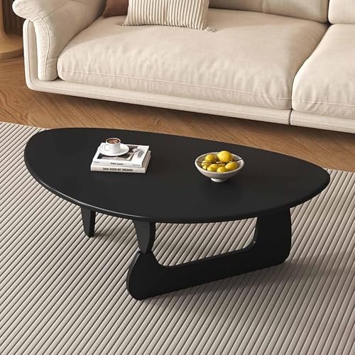 NZVZGKTNTW Niedriger Dreieckiger Couchtisch, Beistelltische Aus Der Mitte des Jahrhunderts, Mitteltisch for Das Wohnzimmer, Tischbeine Aus Massivholz, 83 X 57 X 40 cm(D,90x58x40cm) von NZVZGKTNTW