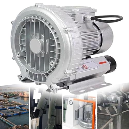 Regeneratives Gebläse, 220 V Einphasiges Hochdruck-Wirbelgebläse, 0,16 PS 0,24 PS 0,34 PS 0,5 PS 0,74 PS 1,01 PS 1,48 PS 2,01 PS Luftpumpe for Abwasseraera(1500W) von NZVZGKTNTW