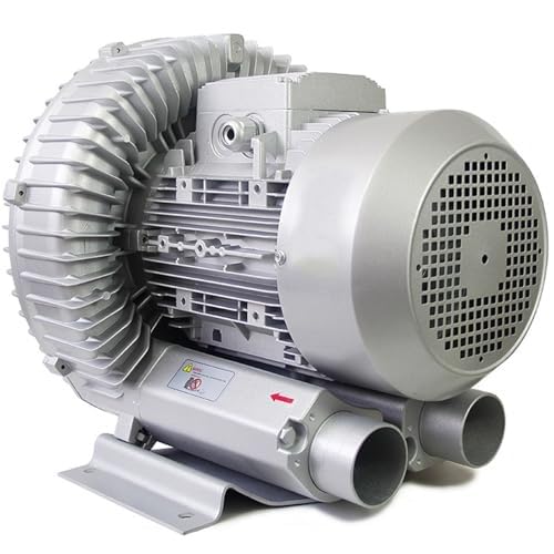 Regeneratives Gebläse, Hochdruck-Wirbelringgebläse for Abwasserbelüftung, Aquarium, Fischteich, Großer Luftstrom, 220 V, 50 Hz, Einphasig, Aluminiumlegierung(180W/0.24HP) von NZVZGKTNTW