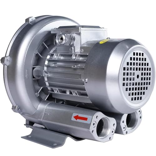 Regeneratives Gebläse for Aquakultur, einphasige industrielle Hochdruck-Vakuumpumpe Blasen oder Saugen von Luft, 120 W/180 W/250 W/370 W/550 W/750 W/1100 W Wirbelringgebläse(1100W/1.48HP) von NZVZGKTNTW