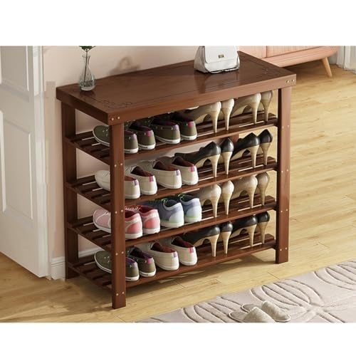 Schuhregalbank Aus Holz, For Flur Und Wohnzimmer, Mit Stauraum, Stilvoller Organizer For Den Eingangsbereich, Bodenstehende Schuhwechselbank For Den Haushalt, Schuhaufbewahrungsschrank(90*26.5*79cm) von NZVZGKTNTW