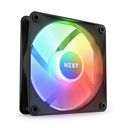 NZXT F120 RGB Core – 120 mm nabenmontierter RGB-Lüfter – 8 einzeln ansteuerbare LEDs – Halbtransparente Lüfterblätter – Hydrodynamisches Gleitlager – PWM-Steuerung – CAM-Software – Schwarz NZXT F120 RGB Core – 120 mm nabenmontierter RGB-Lüfter – 8 einzeln ansteuerbare LEDs – Halbtransparente Lüfterblätter – Hydrodynamisches Gleitlager – PWM-Steuerung – CAM-Software – Schwarz von NZXT