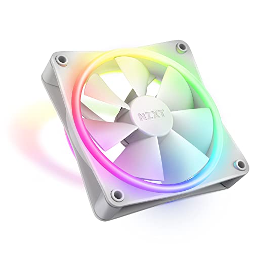 NZXT F120 RGB Duo – 120 mm doppelseitiger RGB-Lüfter – 20 individuell adressierbare LEDs – ausgewogener Luftstrom und statischer Druck – flüssigkeitsdynamisches Lager – PWM-Steuerung – NZXT F120 RGB Duo – 120 mm doppelseitiger RGB-Lüfter – 20 individuell adressierbare LEDs – ausgewogener Luftstrom und statischer Druck – flüssigkeitsdynamisches Lager – PWM-Steuerung – von NZXT