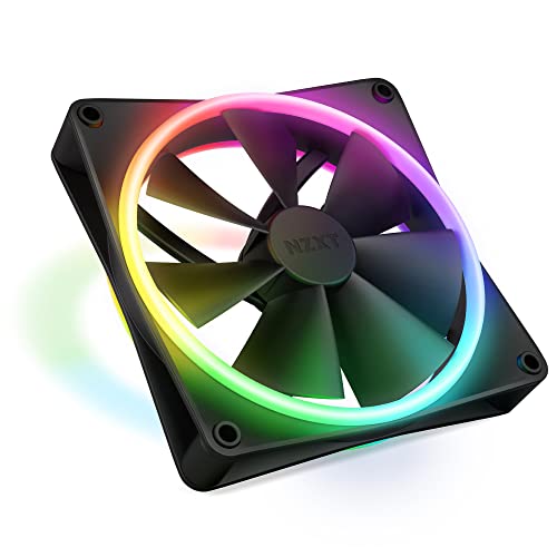 NZXT F140 RGB Duo - 140mm doppelseitiger RGB-Lüfter - 20 einzeln adressierbare LED - ausgeglichener Airflow und statischer Druck - Fluiddynamisches Lager - Schwarz NZXT F140 RGB Duo - 140mm doppelseitiger RGB-Lüfter - 20 einzeln adressierbare LED - ausgeglichener Airflow und statischer Druck - Fluiddynamisches Lager - Schwarz von NZXT