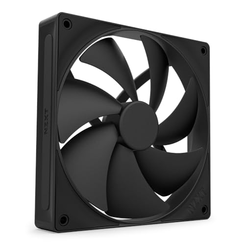 NZXT F140P | 140 mm Gehäusekühler mit statischem Druck | Ideal für Radiatoren und Kühlkörper | Hoher statischer Druck | Hinten abgeschrägter Einlass | Hydrodynamische Gleitlager | PWM | Schwarz NZXT F140P | 140 mm Gehäusekühler mit statischem Druck | Ideal für Radiatoren und Kühlkörper | Hoher statischer Druck | Hinten abgeschrägter Einlass | Hydrodynamische Gleitlager | PWM | Schwarz von NZXT