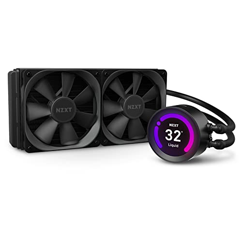 NZXT Kraken Z53 240 mm - RL-KRZ53-01 - AIO RGB CPU Liquid Cooler - Customizable LCD Display - Improved Pump - Powered by CAM V4 - RGB Connector - Aer P 120 mm Radiator Fans (2 Included) von NZXT